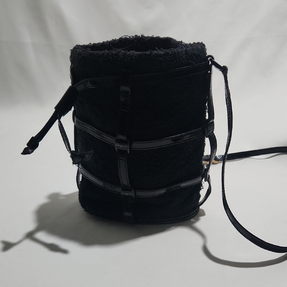 Salvatore Ferragamo Textured Bucket Crossbody Bag